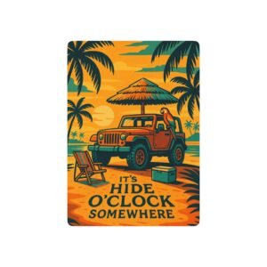 jeep x hide oclock somewhere playing cards | sunset beach parrot deck | off road tropical card game gift