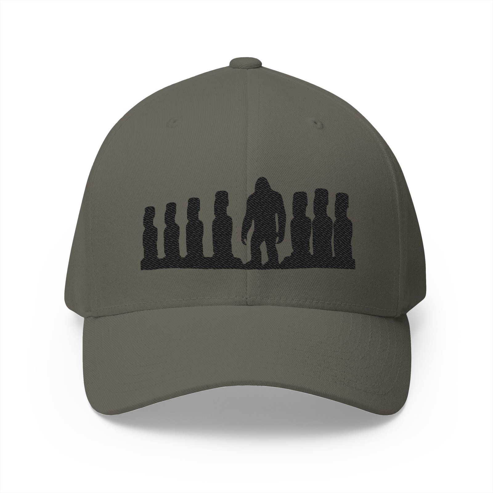 easter island moai statue mystery x bigfoot silhouette collab flexfit hat | embroidered baseball hat gift easter island moai statue mystery x bigfoot silhouette collab flexfit hat | embroidered baseball hat gift
