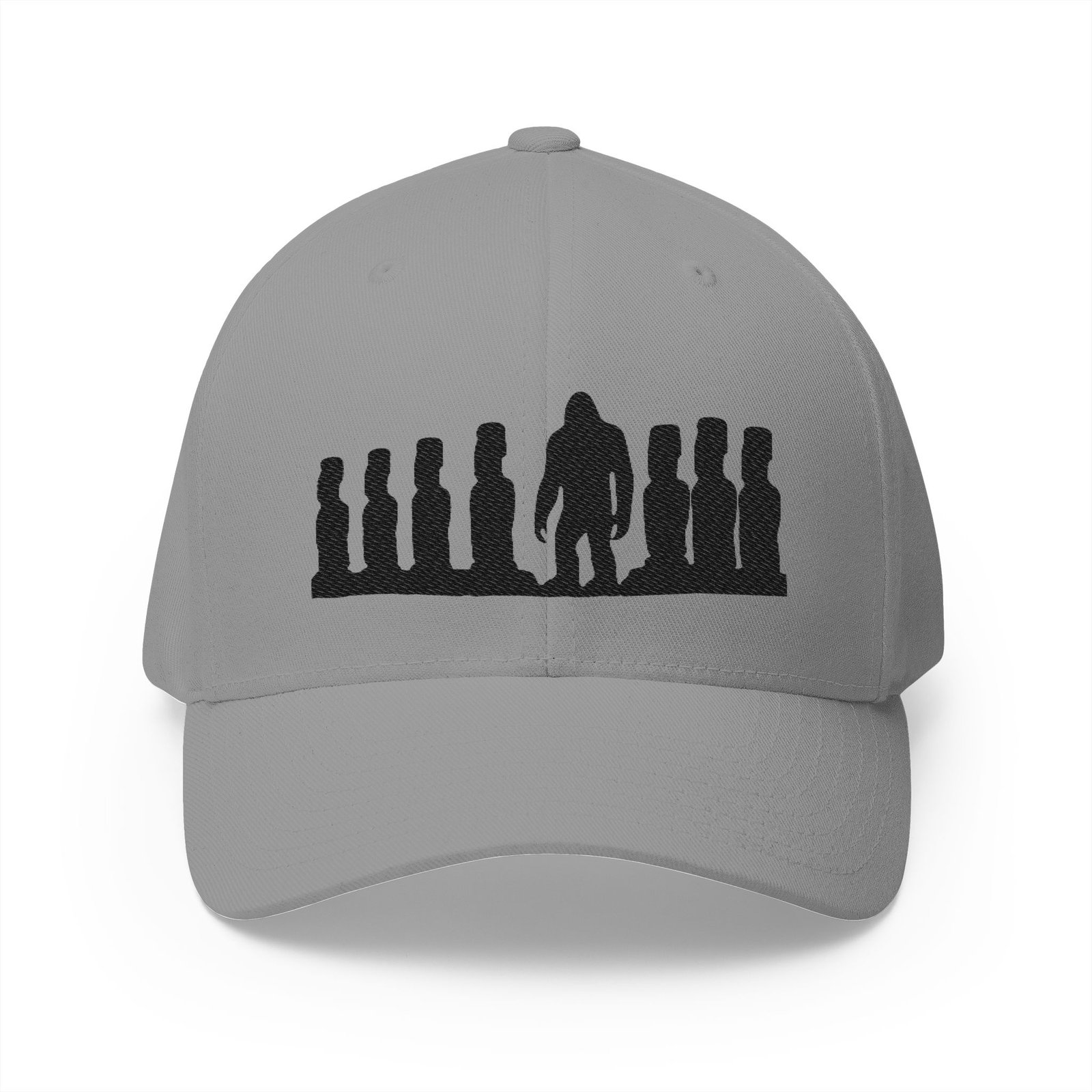 easter island moai statue mystery x bigfoot silhouette collab flexfit hat | embroidered baseball hat gift easter island moai statue mystery x bigfoot silhouette collab flexfit hat | embroidered baseball hat gift