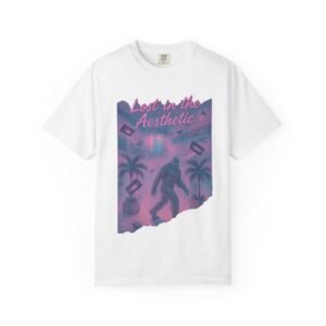 lost in the aesthetic vaporwave bigfoot tee | retro mall nostalgia comfort colors® 1717 shirt | vhs pastel synthwave t shirt