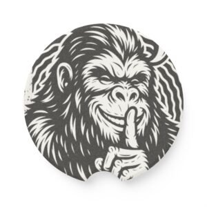 absorbent cup holder coasters set for jeep | shhh... it's bigfoot cupholder coasters for car | truck gift for husband